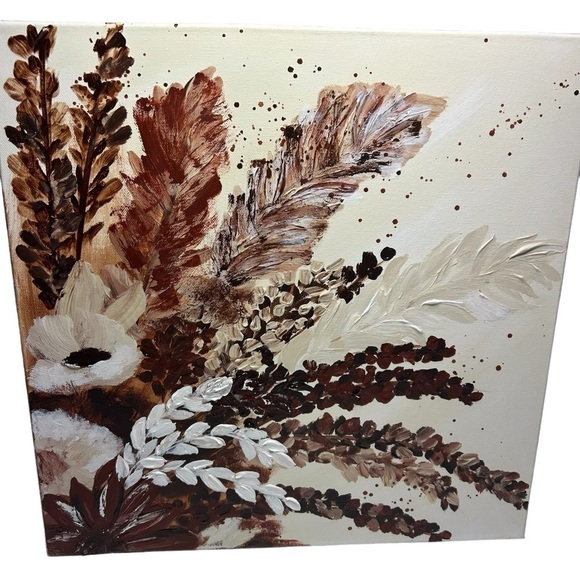 Original Artwork Acrylics on Canvas Impressionism 16" x 16" - Picture 8 of 14